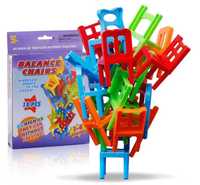 Кула от столове - настолна игра Balance Chairs
