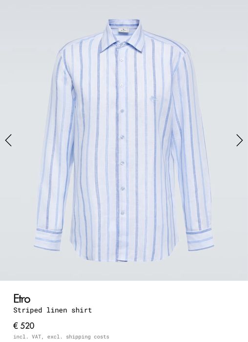 Etro,cămașă.bărbați,măr.3XL(44)