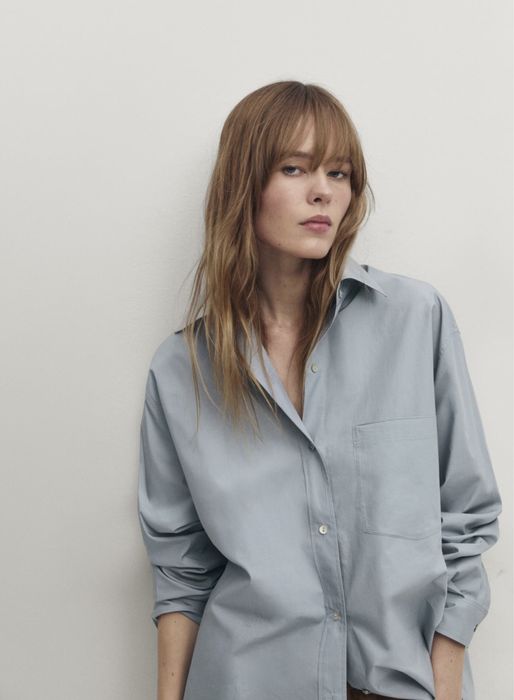 Camasa din poplin Massimo Dutti