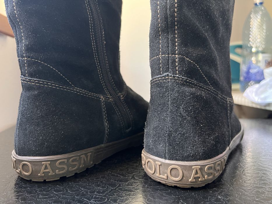 Cizme piele intoarsă Polo