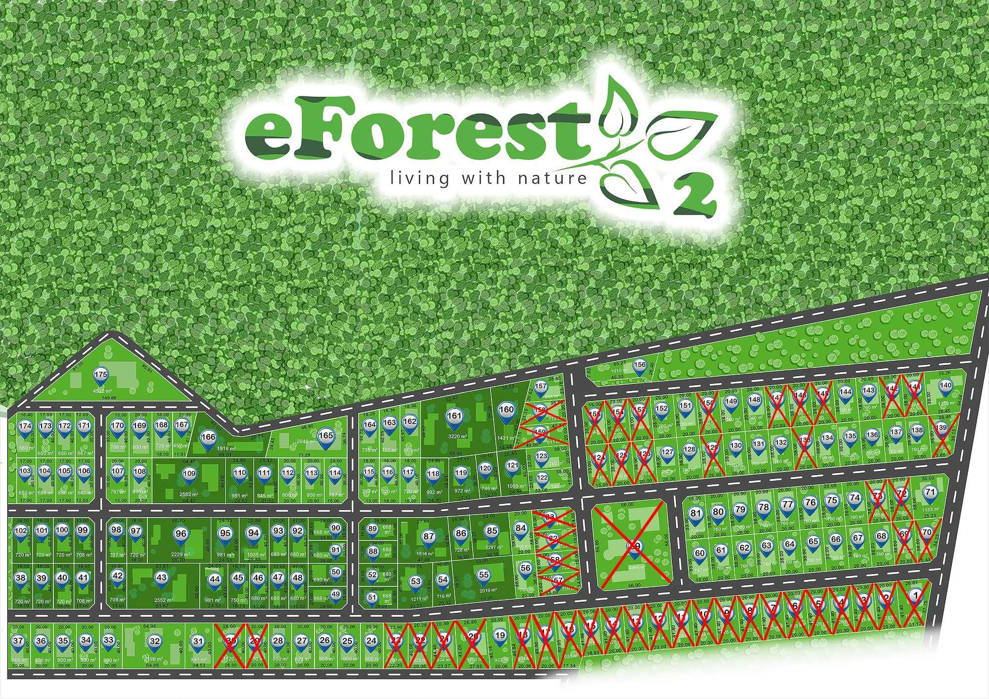 eForest 2 , loturi la liziera padurii, 8,500 euro/800 m