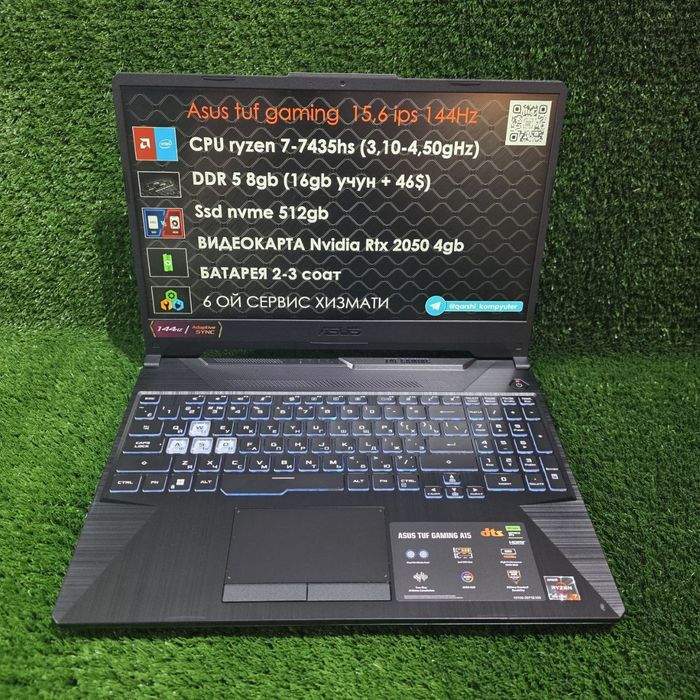 Оптом ва донага asus tuf gaming Ryzen 7 7435 hs 8gb 512gb