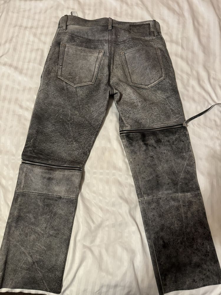 Pantaloni piele maison margiela