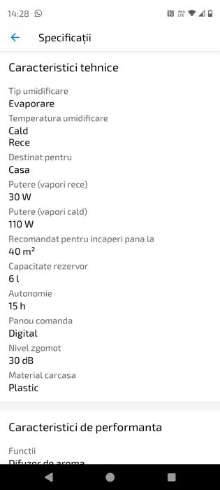 Umidificator cecotec breezecare4000 connected model 05613