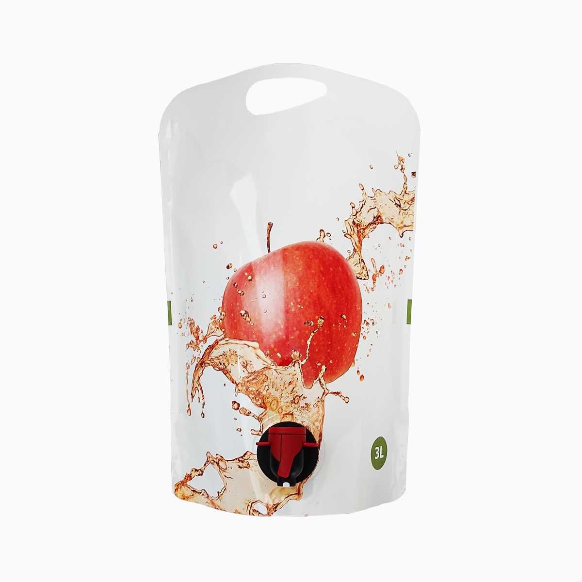 Punga Bag in Box -Pouch Up 3L apple splash, alb mat si negru mat
