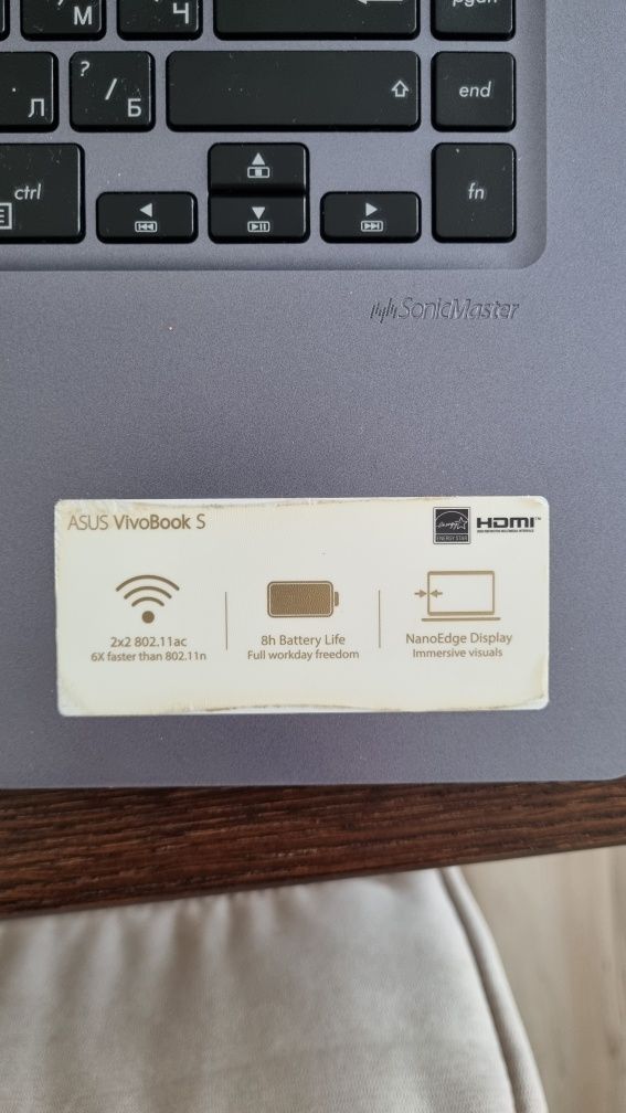 ASUS VivoBook S 15.6" - 8GB RAM, 256GB SSD