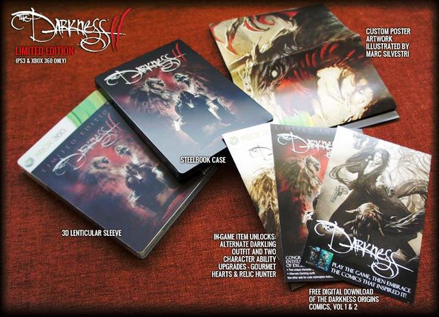 The Darkness II Limited Steelbook Edition de colectie sigilat