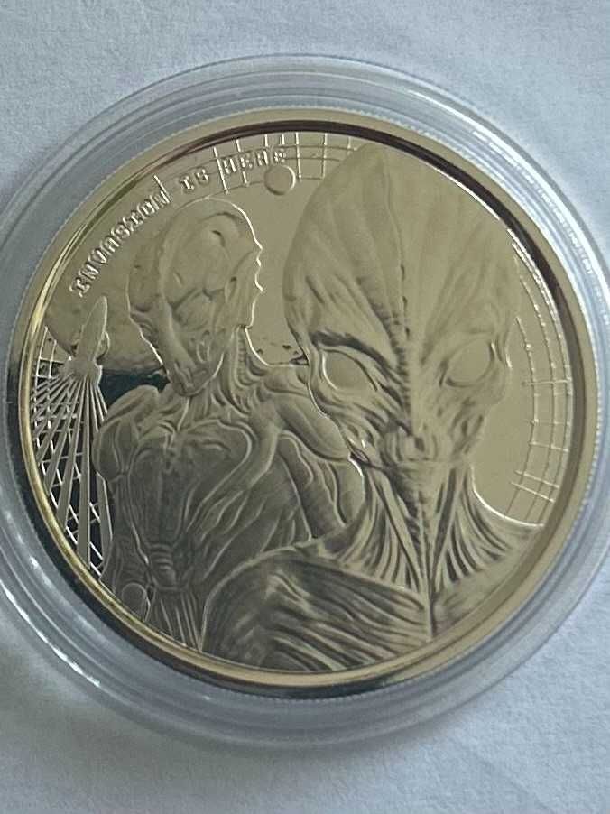 СРЕБРО 1 OZ 999 Британия, Гана
