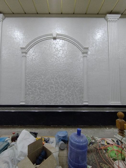 Jitki travertin ustalari xizmati / Услуги мастеров по жидкому траверти