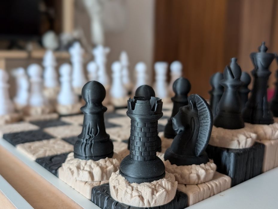 Sah deosebit | 3D printed + blat lemn MDF
