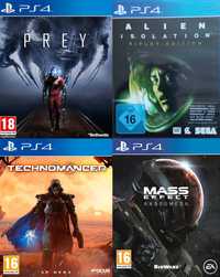 Prey / Alien Isolation / Technomancer / Mass Effect Adromeda / PS4