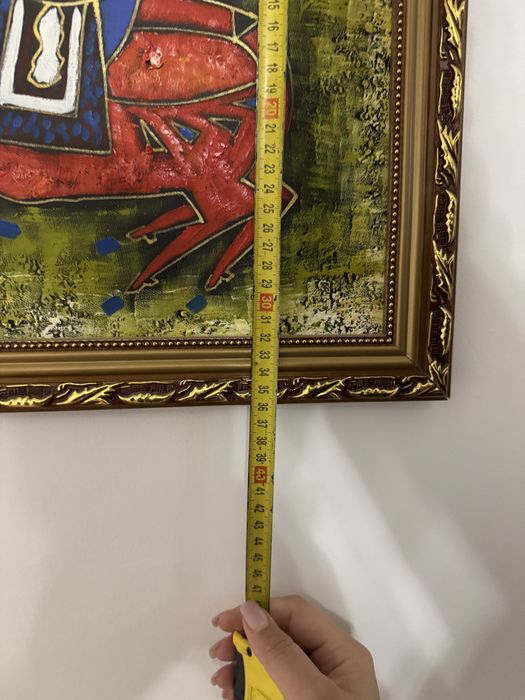 Абстрактна картина „Кон“ – уникален акцент за вашия дом - 46×36 см.