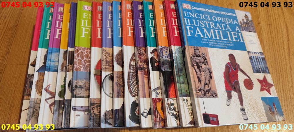 carte carti colectia completa Enciclopedia ilustrata a familiei 16 vol
