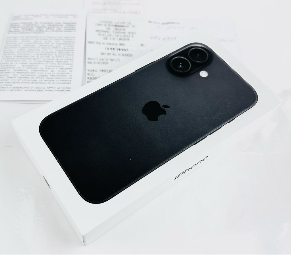 НОВ! Apple iPhone 16 256GB Black 2г. Гаранция!