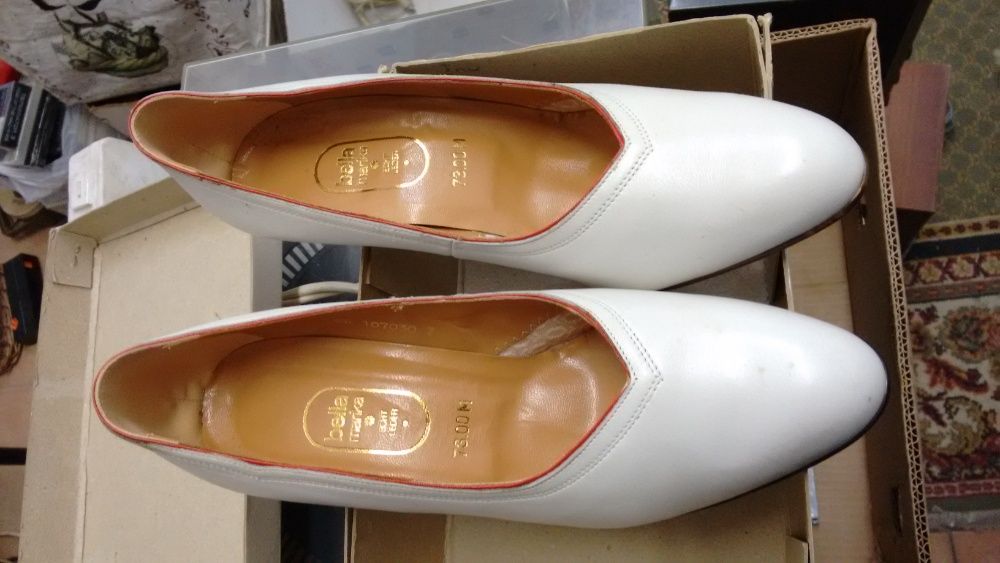 Pantofi Dama Piele Vintage Retro BELLA MARIKA anii'70'80 NOI/Nepurtati
