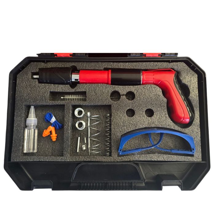 Професионален ръчен такер за пирони и нитове – 5 нива на мощност