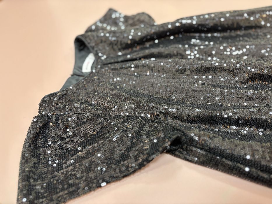 Rochie fetite 6 ani paiete negre