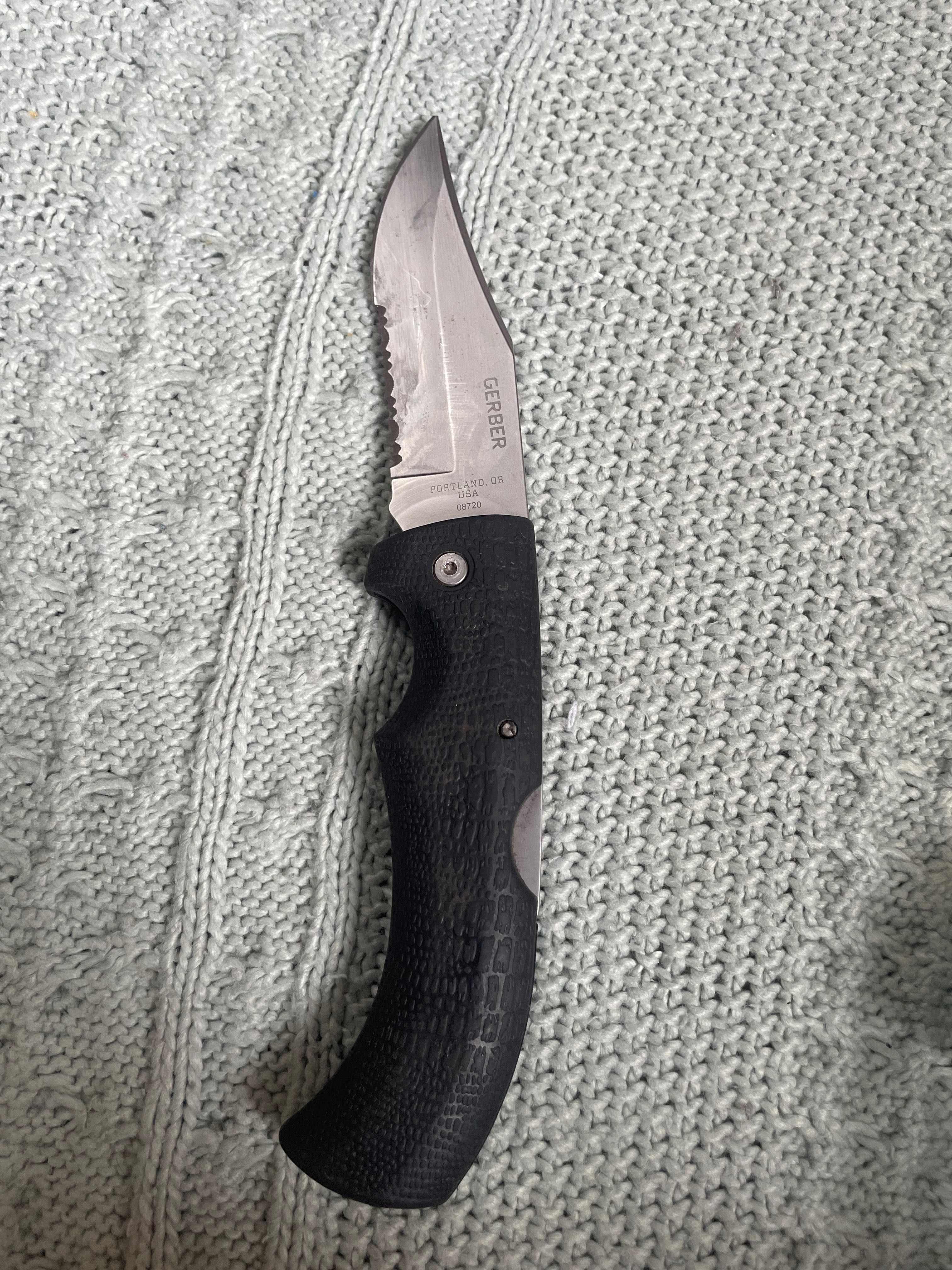 Нож Gerber Gator 06069 clip point, fine edge pocket knife