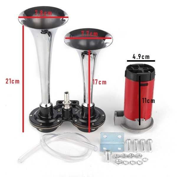 12V Електрическа тромба с компресор за Бусове Камиони Коли Трактор