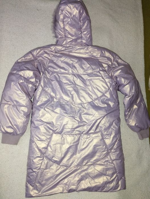 Зимно топло дълго яке р.164 лилаво