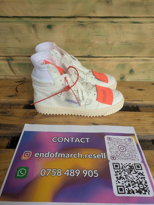 Off White Court 3.0 Albi (marimi: 37,38,39)
