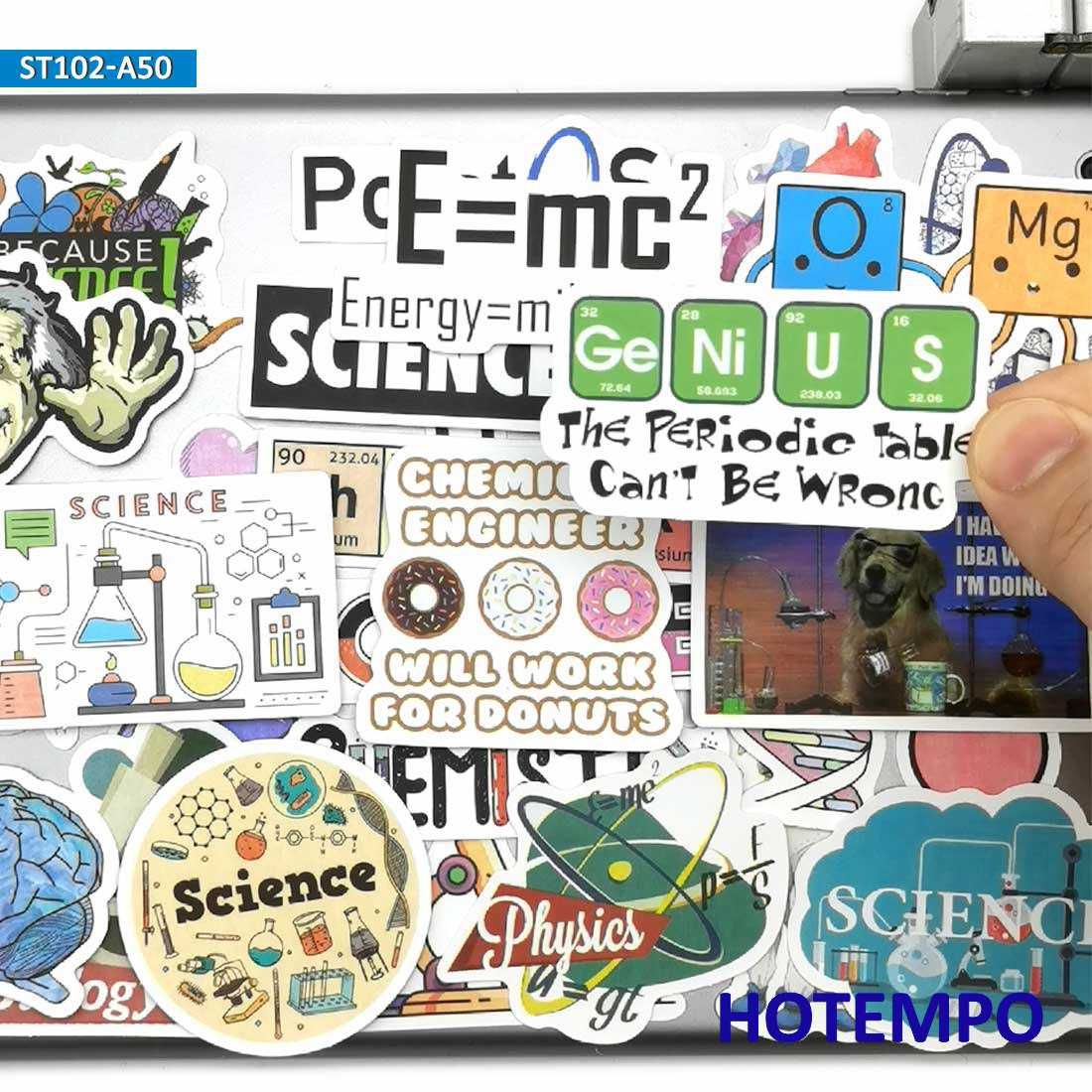Стикери за декорация 50x - Наука/Physic/Chemistry/Biology/Science