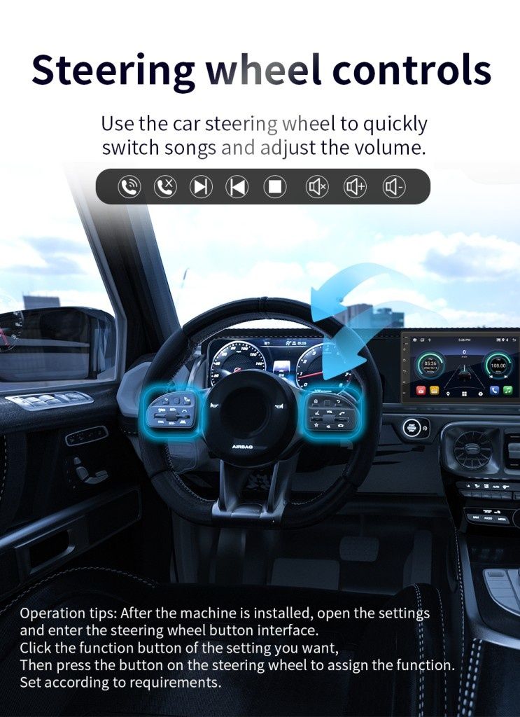 7" 2-DIN мултимедия с Android 1ГБ / 16 ГБ РОМ GPS всички екстри + опци