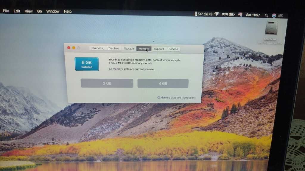 Macbook /late 2008/ 6gb;120gb SSD