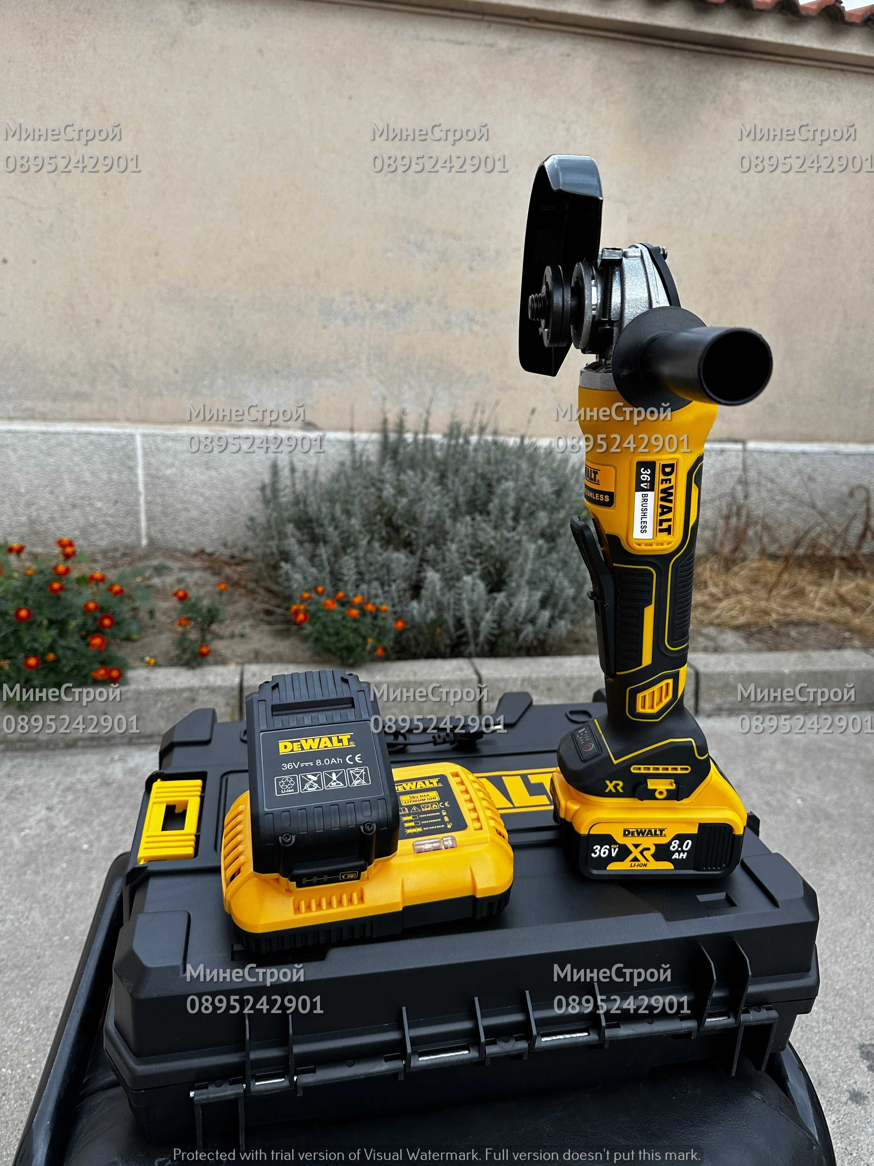 Акумулаторен ъглошлайф DeWalt XR 36V 8Ah TSTAK Девалт ФЛЕКС