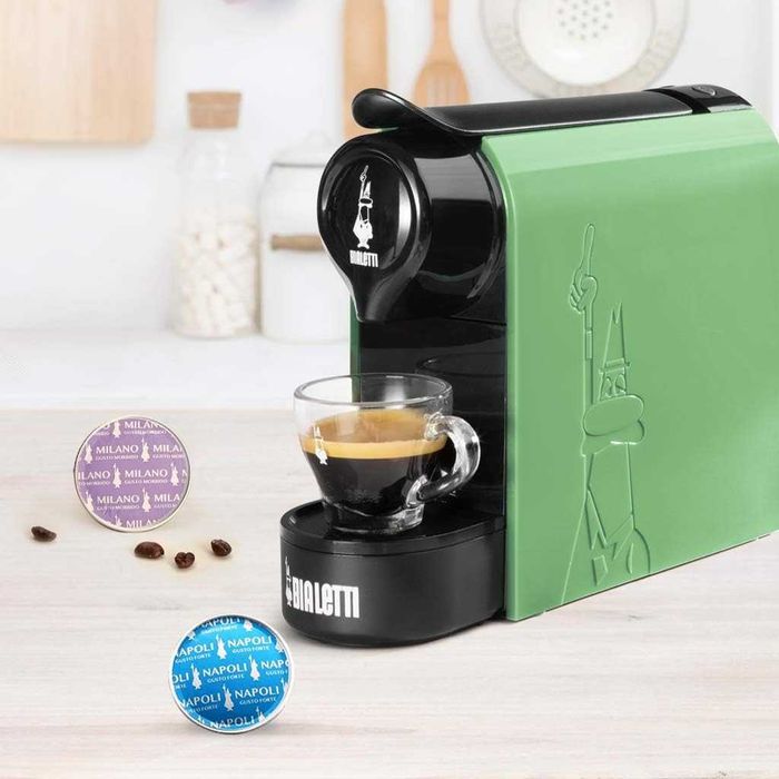 Bialetti Gioia, еспресо машина за алуминиеви капсули, зелена мента