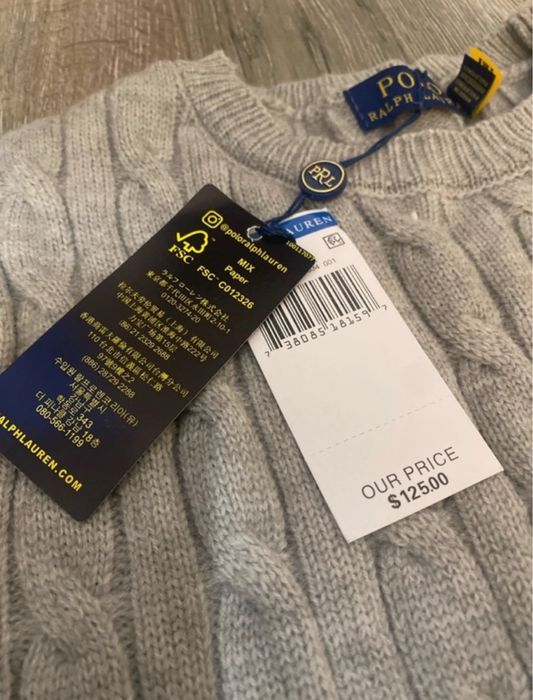 Pulover Polo Ralph Lauren Gri