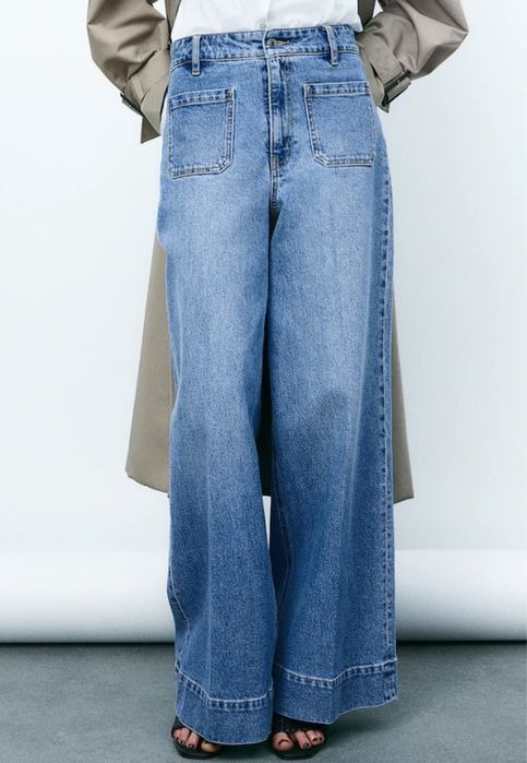 Дънки с висока талия H&M