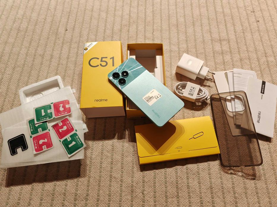 Realme c51 128Gb +255BG SD card + протектор на екран x3