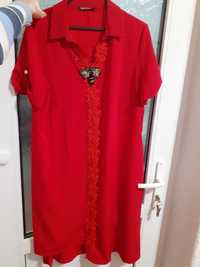 Rochie roșie lungă, nouă, AWOSS mărimea L, fabricată în Turcia