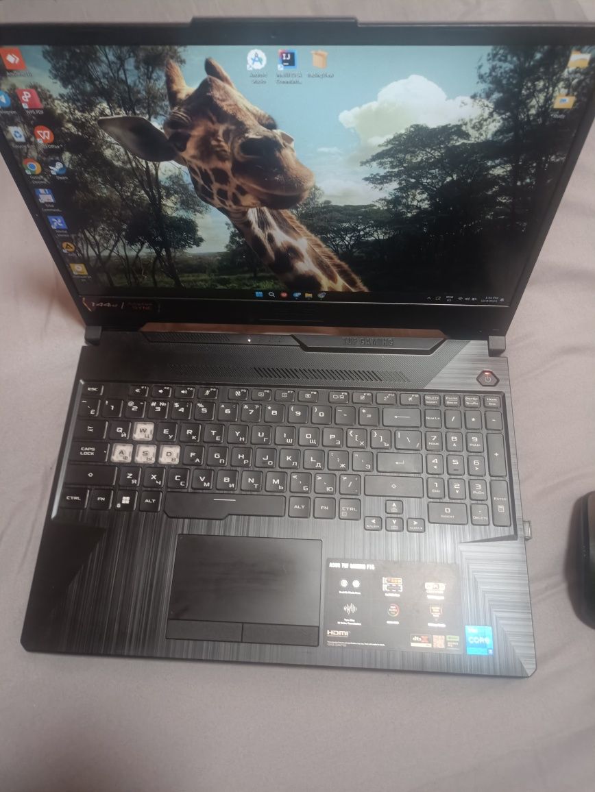 - Noutbuk sotiladi: ASUS TUF Gaming F15  (FX506HF)
- Protsessor: Intel