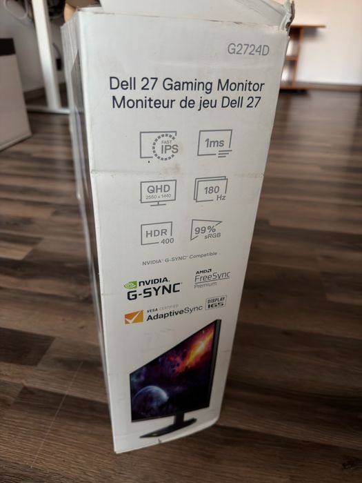 Monitor Gaming DELL G2724D 27inch QHD 165Hz 1ms