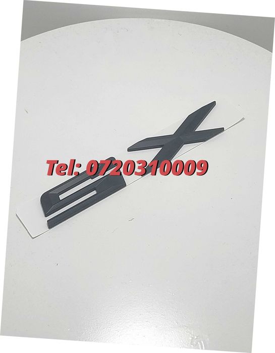 Emblema X5 Pentru Spate Portbagaj Bmw Negru Mat