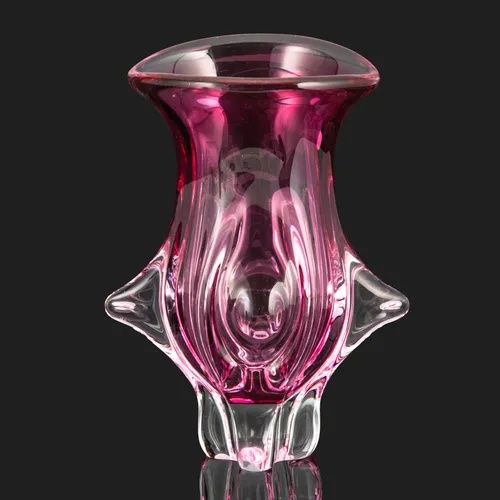 Ваза винтажная розового оттенка, дизайнер Йозеф Господка Josef 1970год