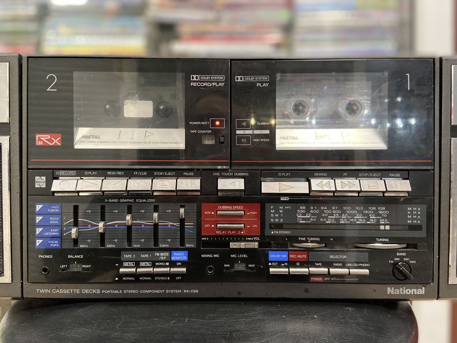 National rx c66 Twin cassette decks Редкий и тяжелый!
