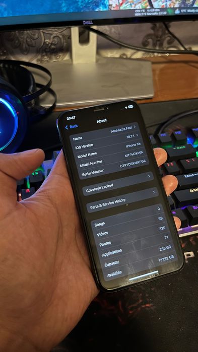 iPhone XS 256 GB ideal