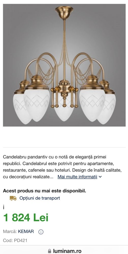 Candelabru deosebit