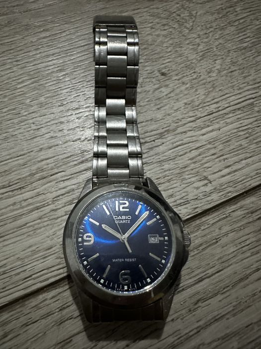Ceas Casio Quartz original, Water Resist, curea metalică