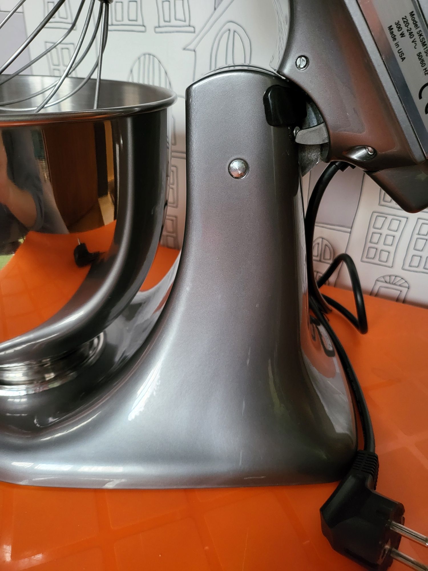Планетарен Миксер Кухненски робот KitchenAid Artisan 5KSM150PSEPM Сив
