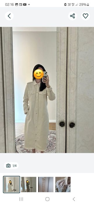 Джинсовое платье размер на м и s