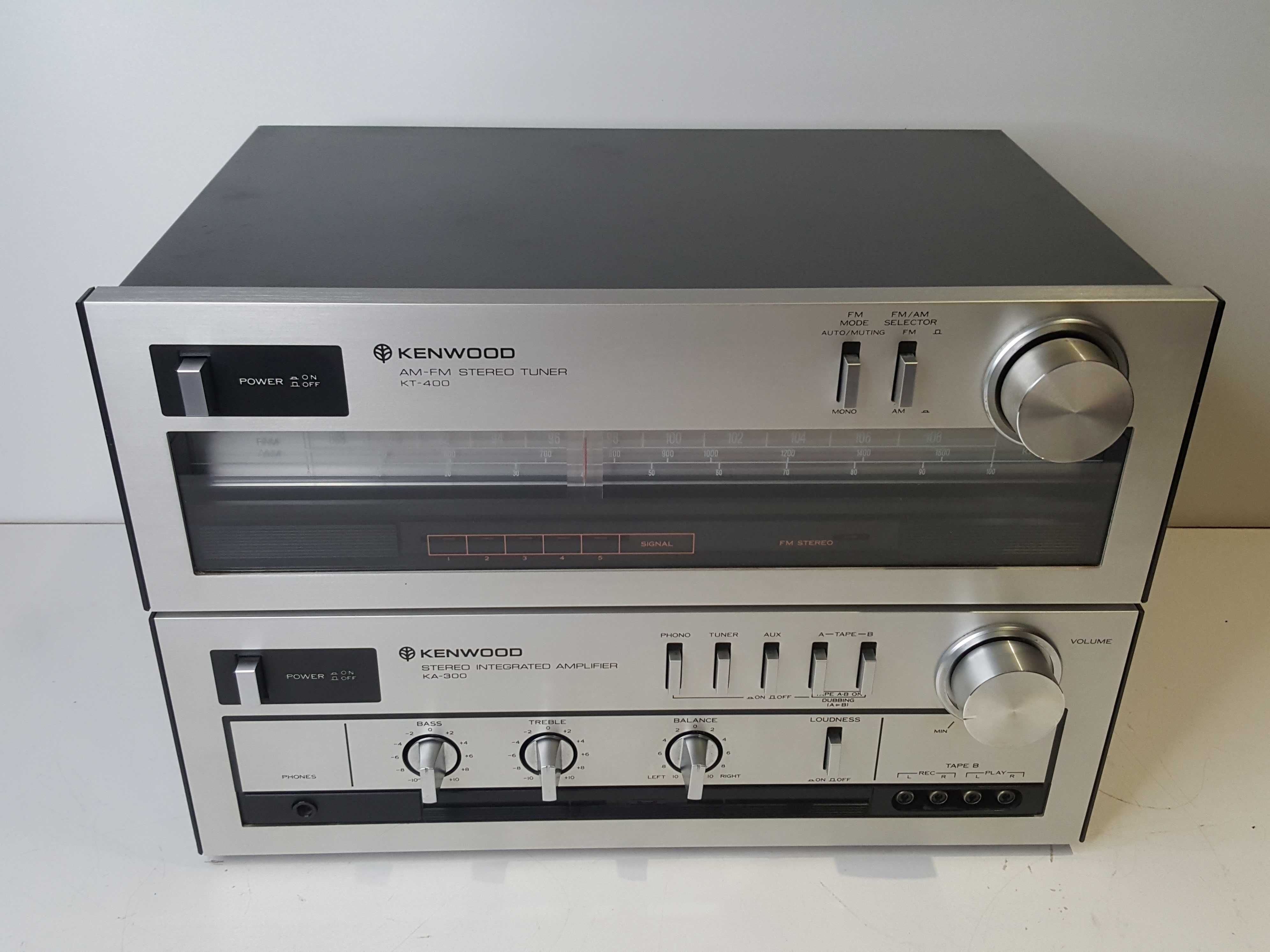 Vand amplificator Kenwood KA-300+tuner KT-400 Vintage