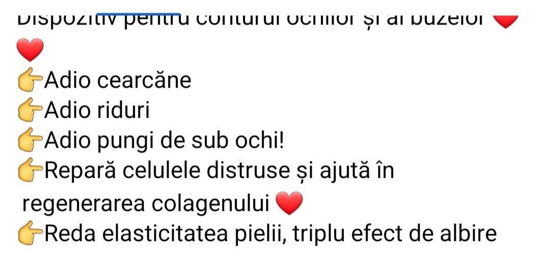 Adio cearcăne,  riduri, pungi