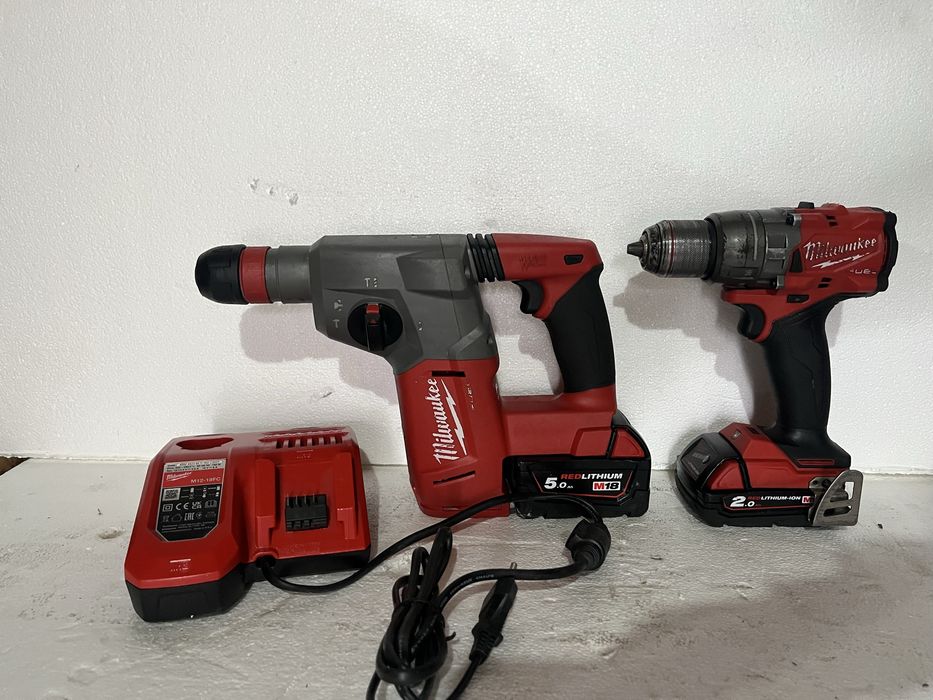 Set Milwaukee Rotopercutor M18 CHX Filetanta M18 FDD3