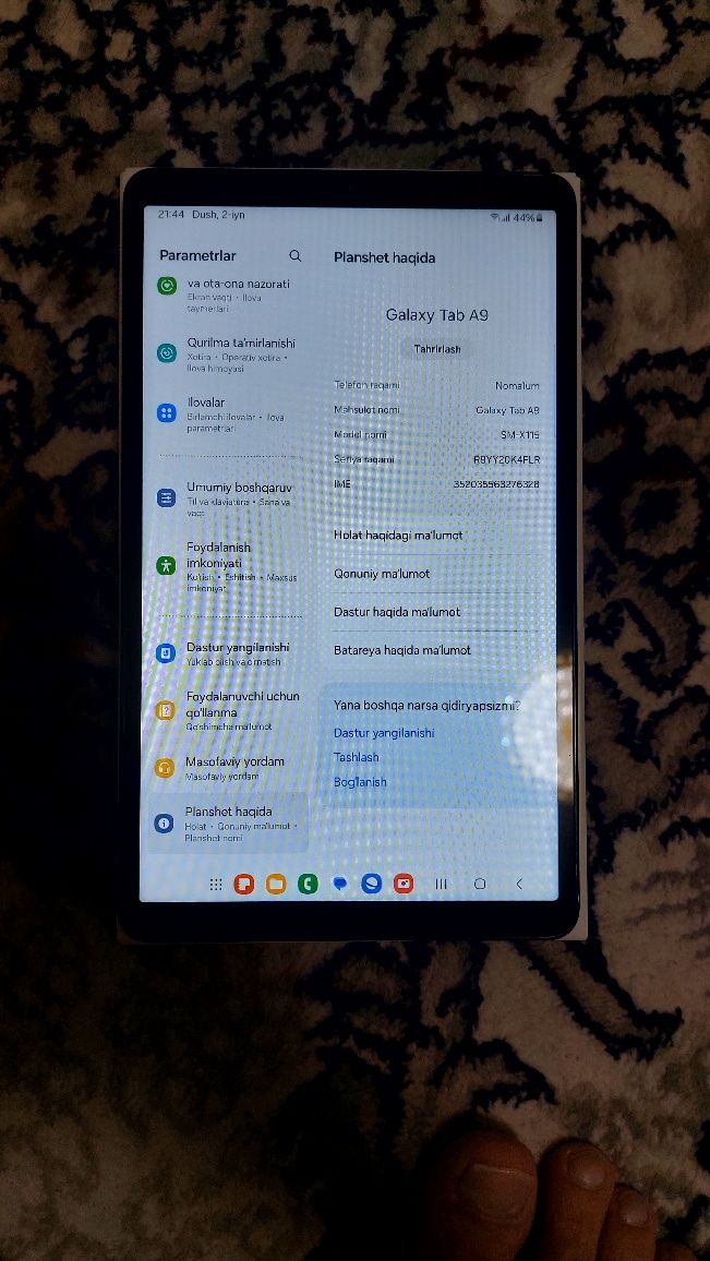 Samsung Tab A9 64 gb
