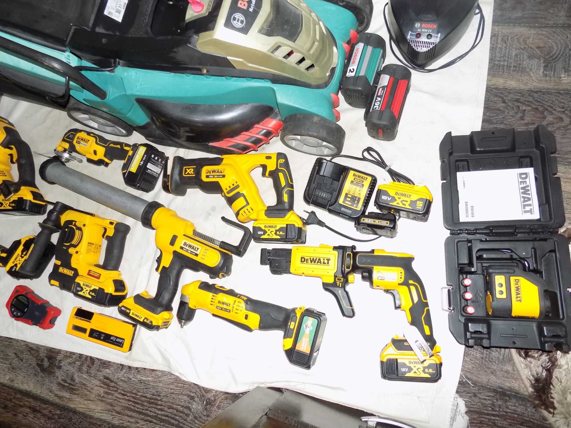 DeWalt  DCS 575 , DCS 367 , DCS 335 , DCS 350 , cositoare BOSCH