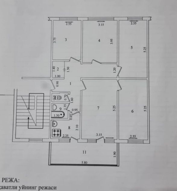 Продаётся срочно! Своя 5 комнатная квартира на юнусабаде 16 I
